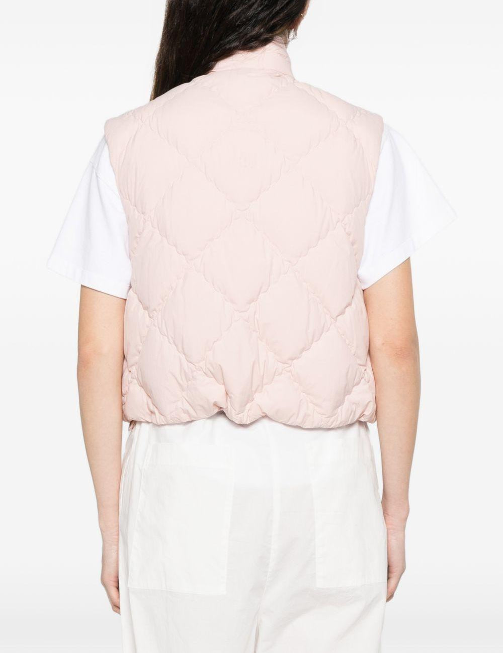 Gialet trapuntato bios in rosa Moncler - donna 