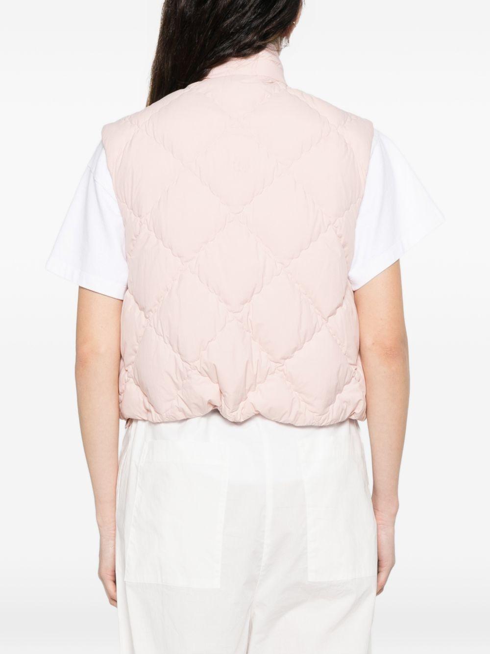 Gialet trapuntato bios in rosa Moncler - donna 