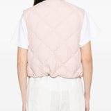 Gialet trapuntato bios in rosa Moncler - donna 