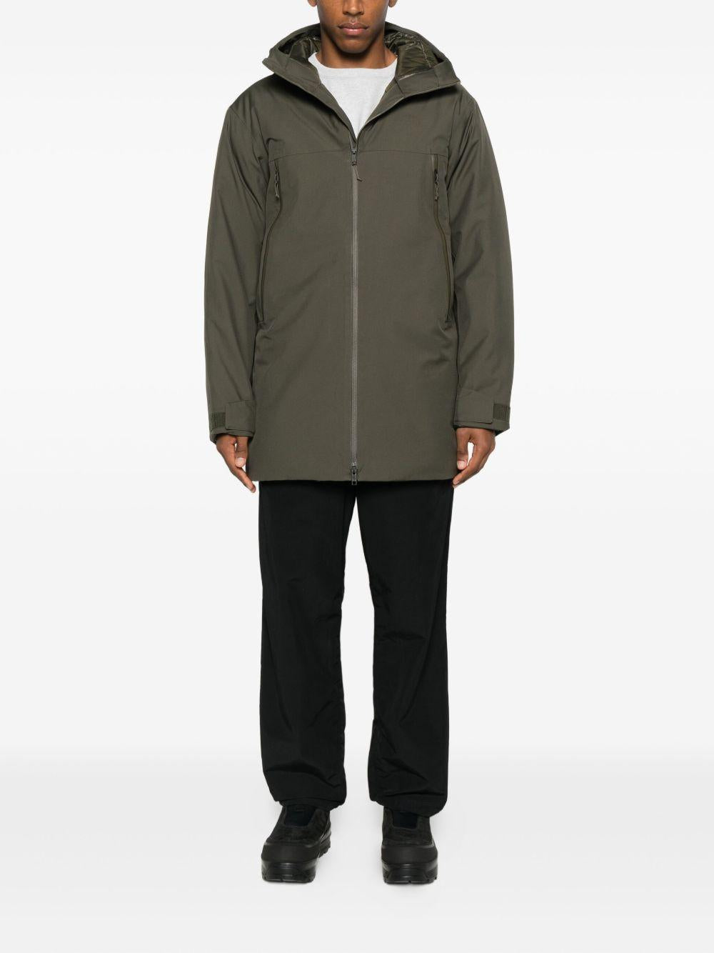 Cappotto Range Down con cappuccio in verde The north face - uomo 