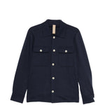 Giacca-camicia con tasche in blu Eleventy - uomo 