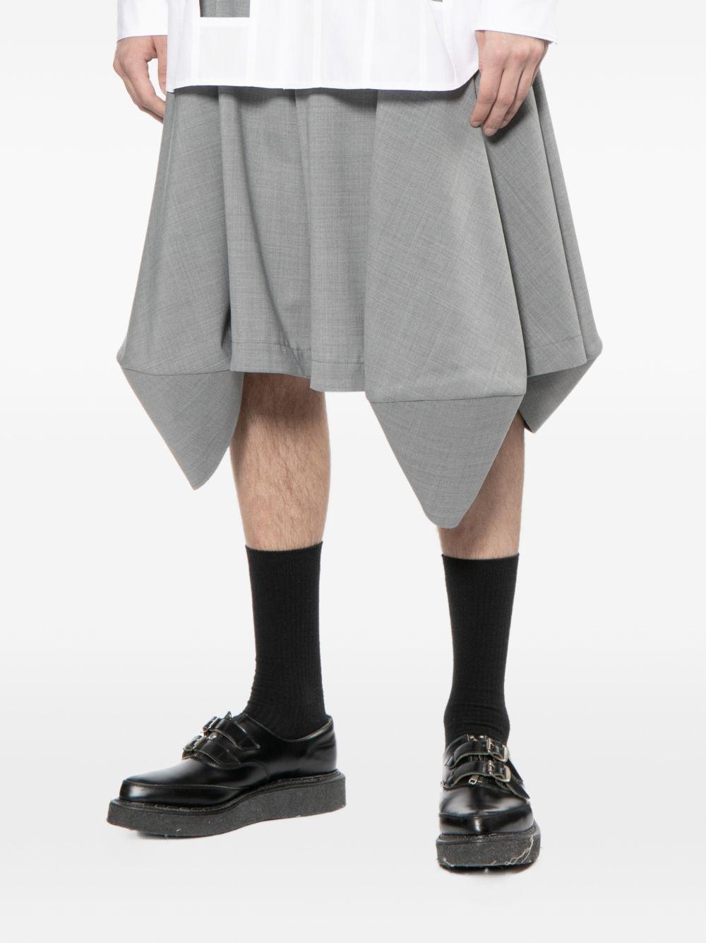Bermuda con risvolto in grigio COMME DES GARCONS HOMME PLUS - uomo 