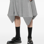 Bermuda con risvolto in grigio COMME DES GARCONS HOMME PLUS - uomo 