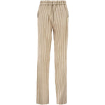 Pantaloni slim-fit a righe in beige Antonelli - donna 