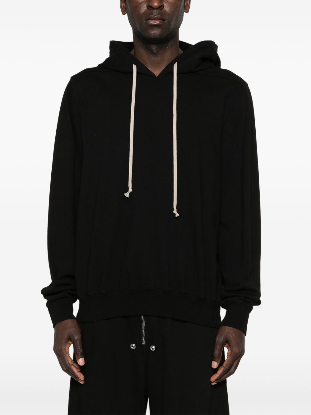 Felpa con cappuccio in nero Rick owens - uomo 