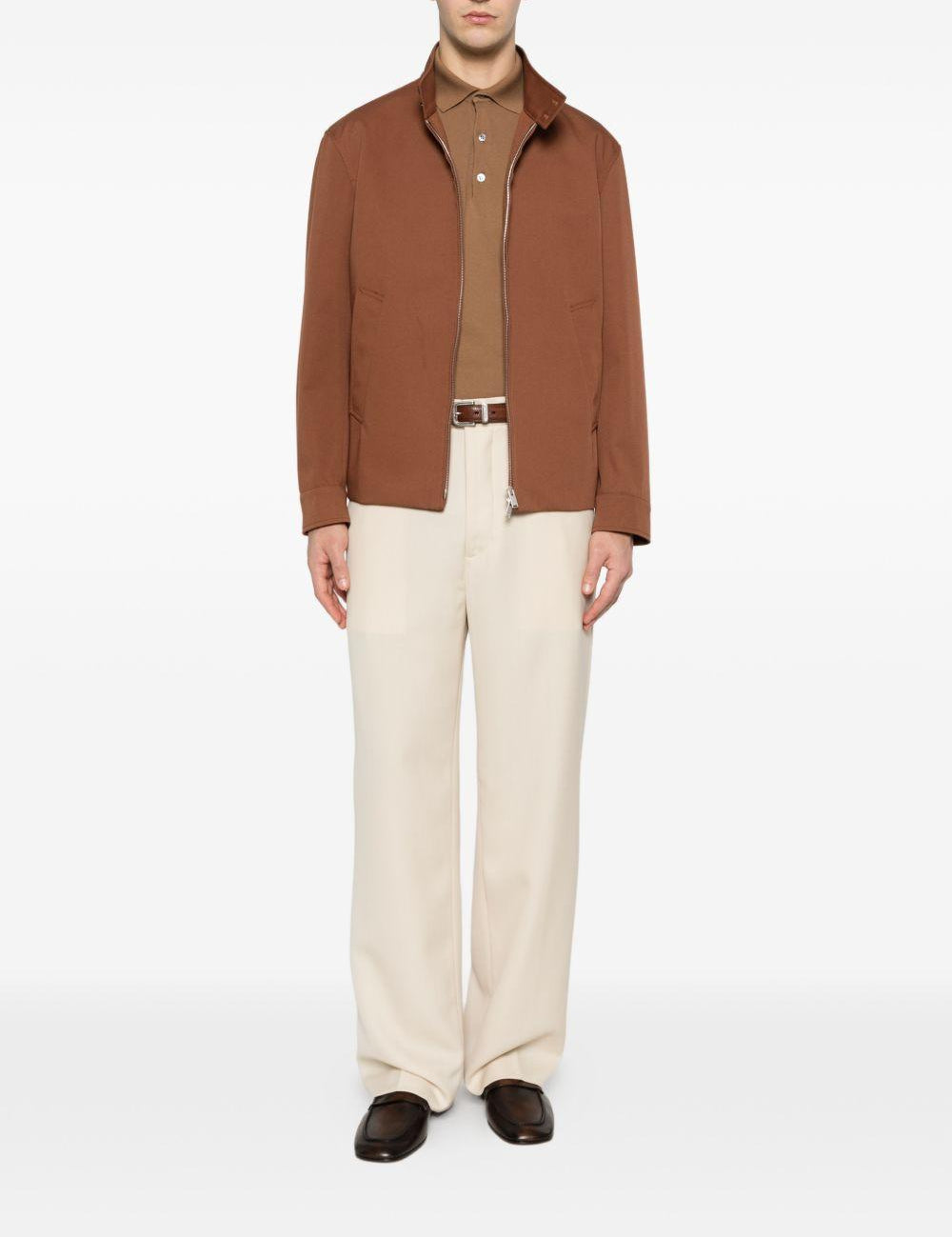 Polo in maglia in marrone Lardini - uomo 