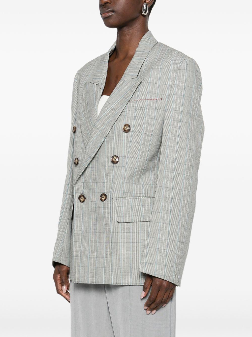 Blazer doppiopetto in grigio Victoria beckham - donna 