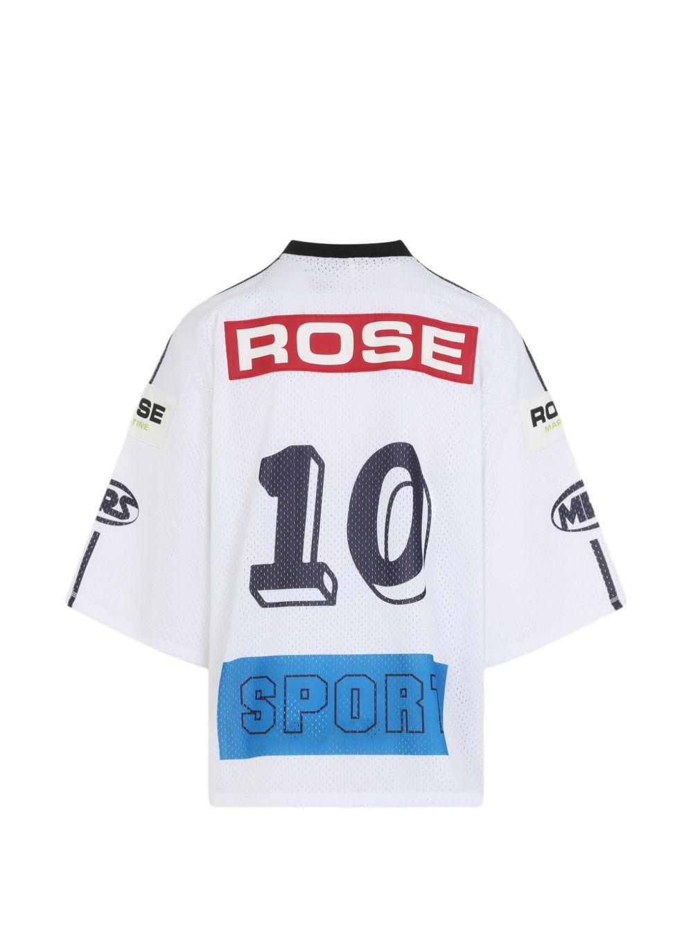 T-shirt da hockey  oversize in bianco Martine rose - unisex 