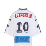 T-shirt da hockey  oversize in bianco Martine rose - unisex 