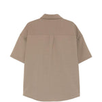 Camicia a maniche corte in marrone Entire studios - unisex 