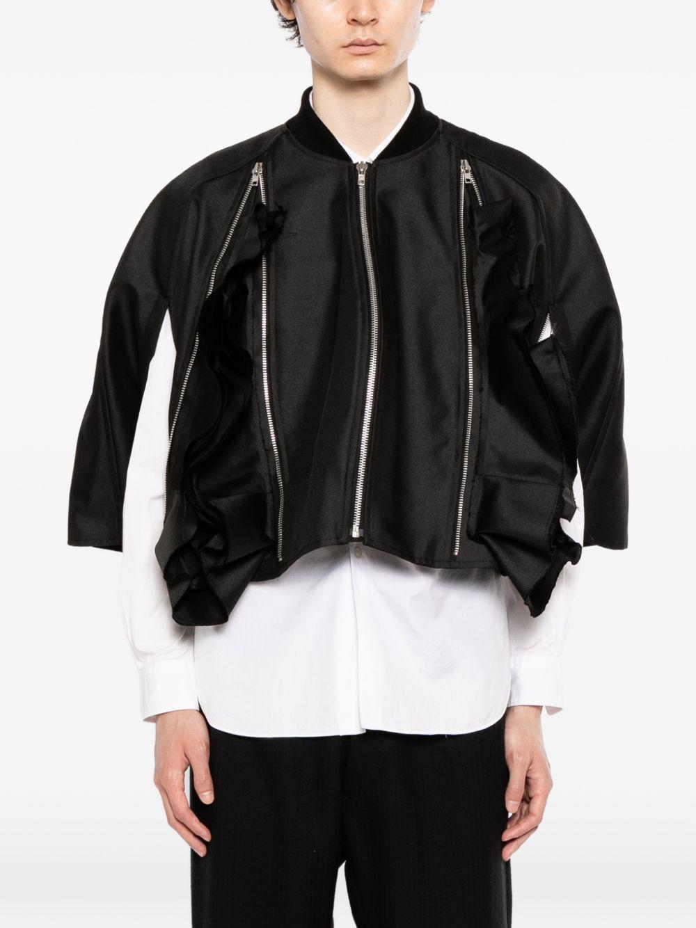 Giacca crop con zip in nero Comme des garcons homme plus - uomo 