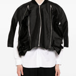 Giacca crop con zip in nero Comme des garcons homme plus - uomo 