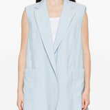 Gilet oversize in azzurro Maxmara sportmax - donna 