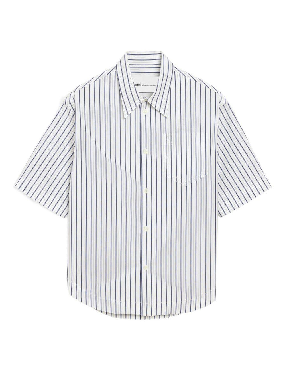 Camicia Ami de Coeur a righe in bianco Ami Paris - donna 