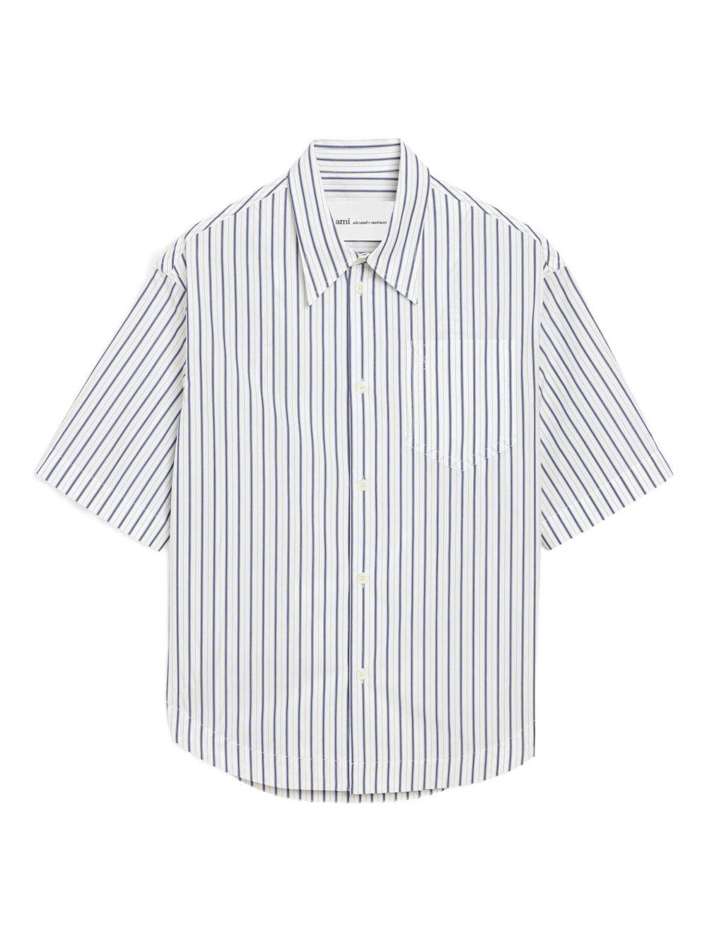 Camicia Ami de Coeur a righe in bianco Ami Paris - donna 