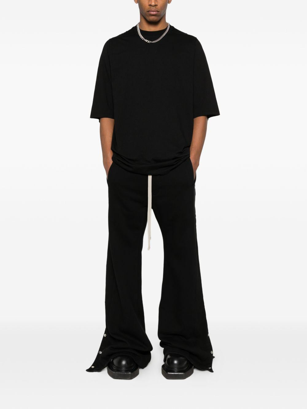 T-shirt girocollo in nero Rick owens drkshdw - uomo 