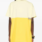T-shirt con stampa in giallo The attico - donna 