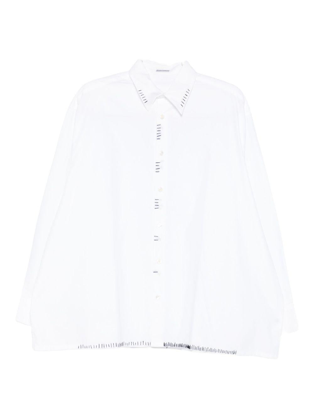 Camicia con cuciture in bianco Glass cypress - uomo 