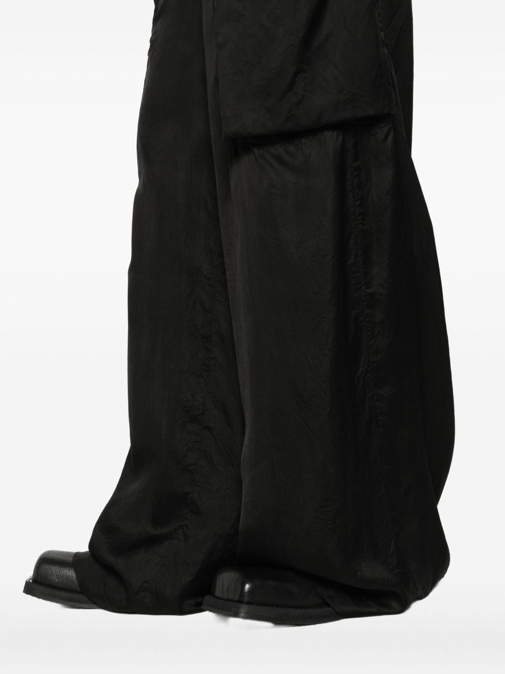 Pantaloni con tasche cargo in nero Rick owens - donna 
