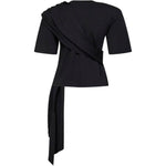 T-shirt con dettaglio di piume in nero Giuseppe di morabito - uomo 