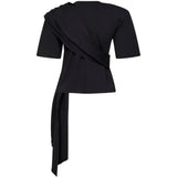 T-shirt con dettaglio di piume in nero Giuseppe di morabito - uomo 