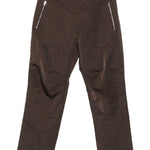 Pantaloni con zip in marrone Ranra - uomo 