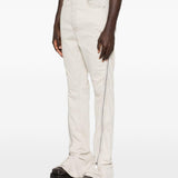 Jeans con zip laterale in avorio Rick owens drkshdw - uomo 