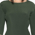 Top effetto plissé in verde Issey miyake - donna 