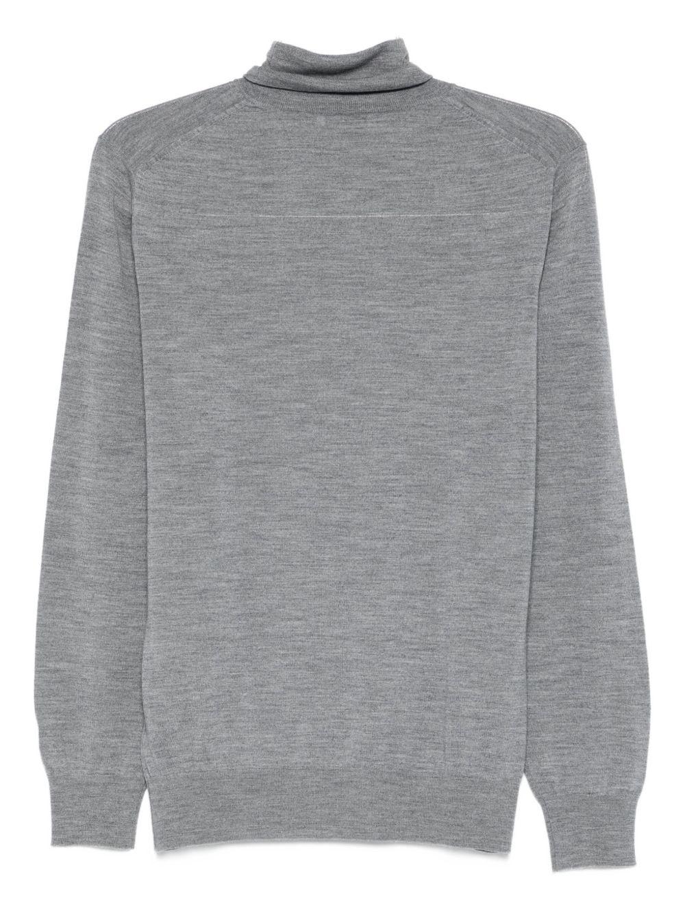 Maglione a collo alto in grigio Kangra - uomo 