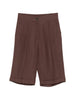 Women's Antonelli brown button-up shorts