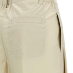Pantaloni plissé in beige Brunello cucinelli - donna 