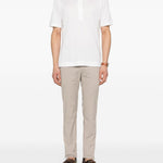 Polo a maniche corte in bianco Zegna - uomo 