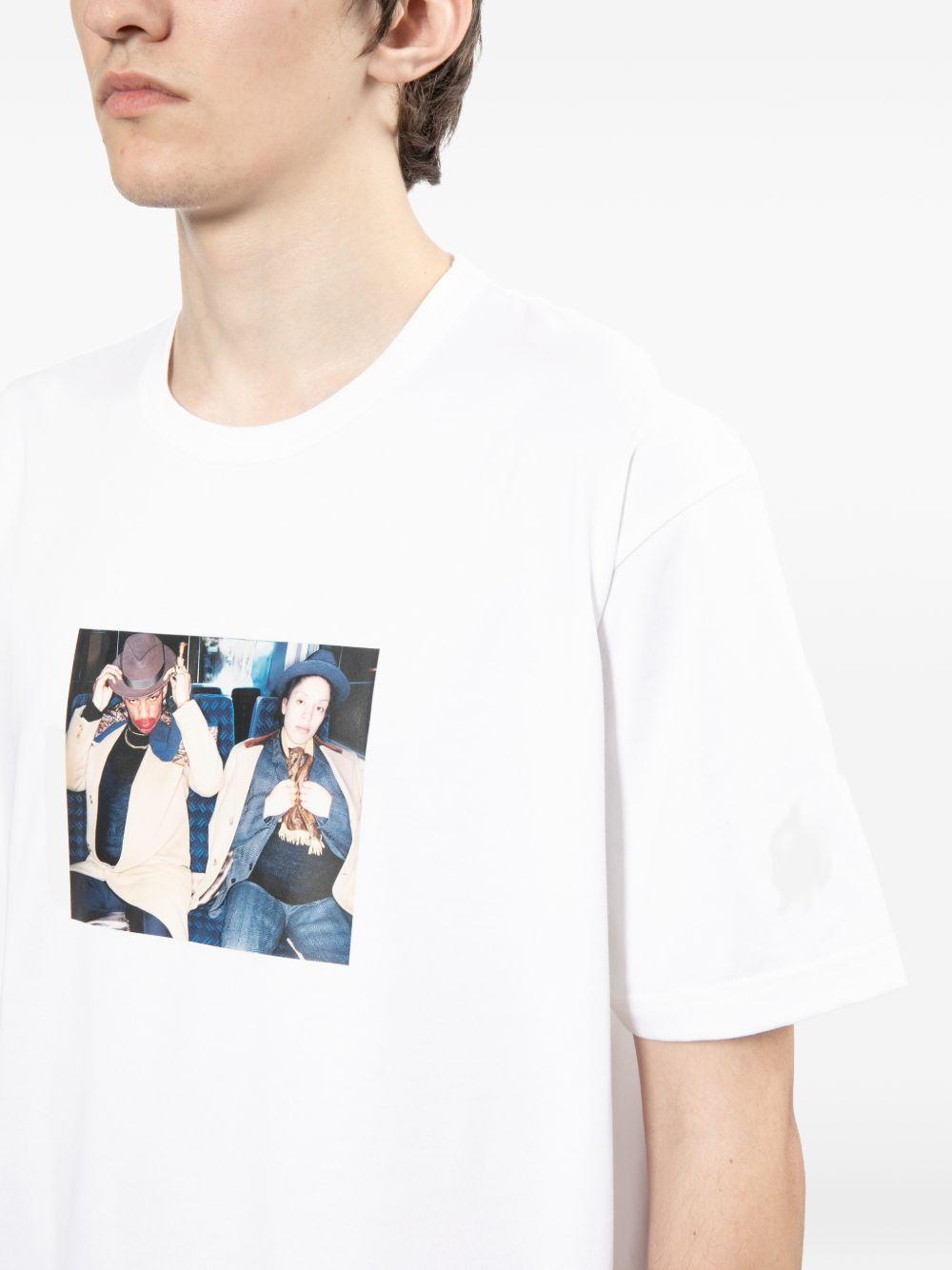 T-shirt con stampa in bianco Junya watanabe - uomo 