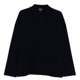 Polo in maglia blu notte A.P.C. - donna 