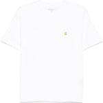 T-shirt con logo in bianco carhartt wip - donna 