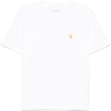 T-shirt con logo in bianco carhartt wip - donna 