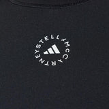 Top a maniche lunghe con dettaglio del logo in nero Adidas by stella mc cartney - donna 