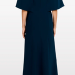 Abito lungo star shower con cristalli in blu Jenny packham - donna 