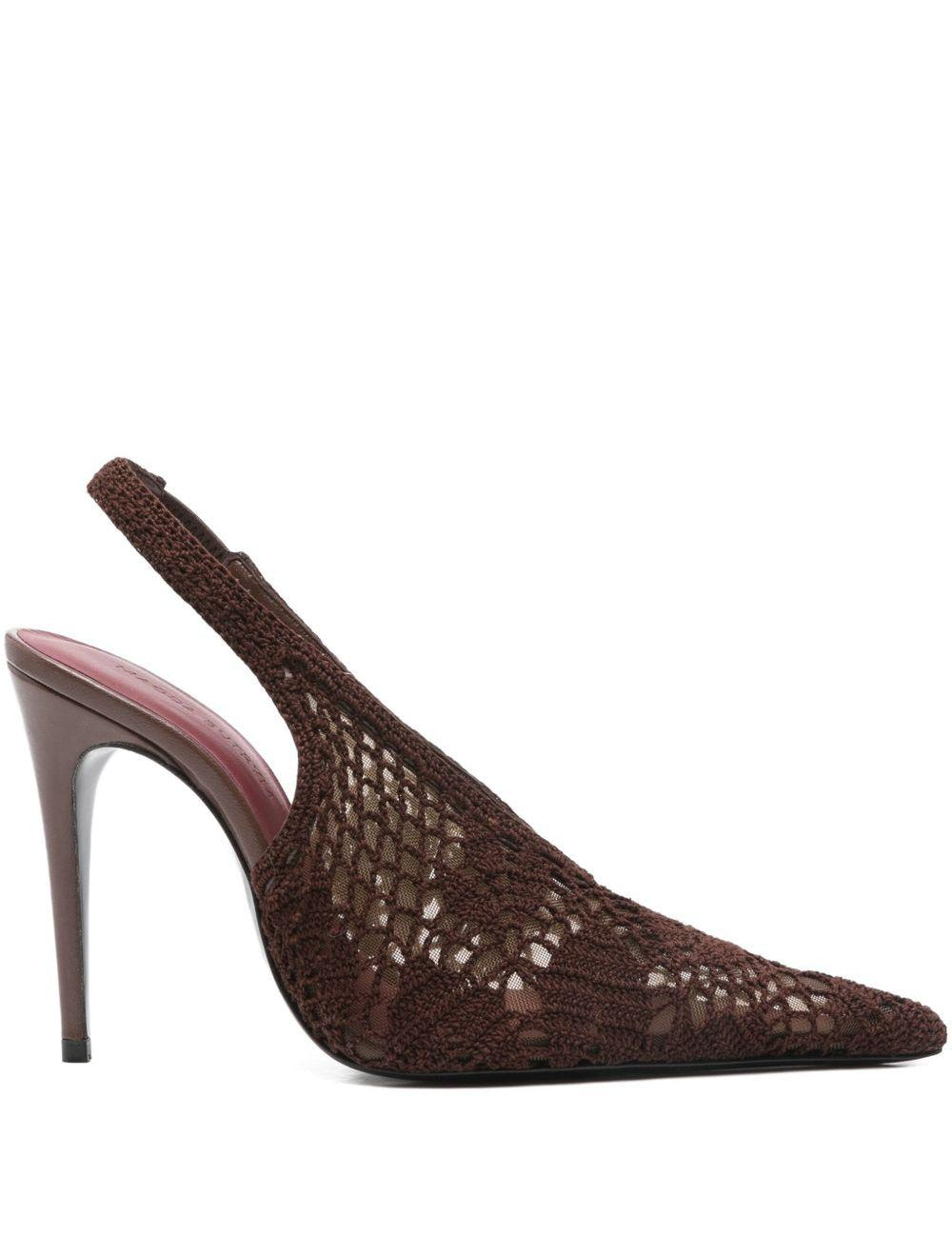 Decollete in crochet in marrone Magda butrym - donna 