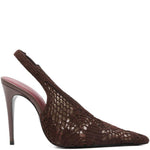 Decollete in crochet in marrone Magda butrym - donna 