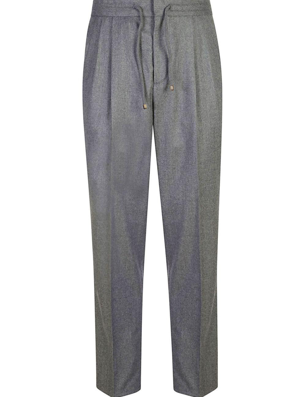 Pantaloni con coulisse in nero Brunello cucinelli - uomo 