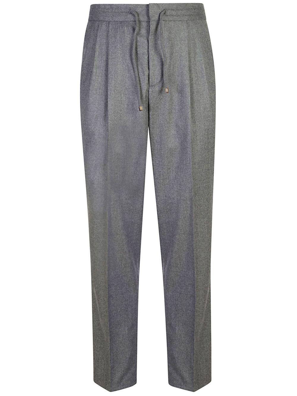 Pantaloni con coulisse in nero Brunello cucinelli - uomo 
