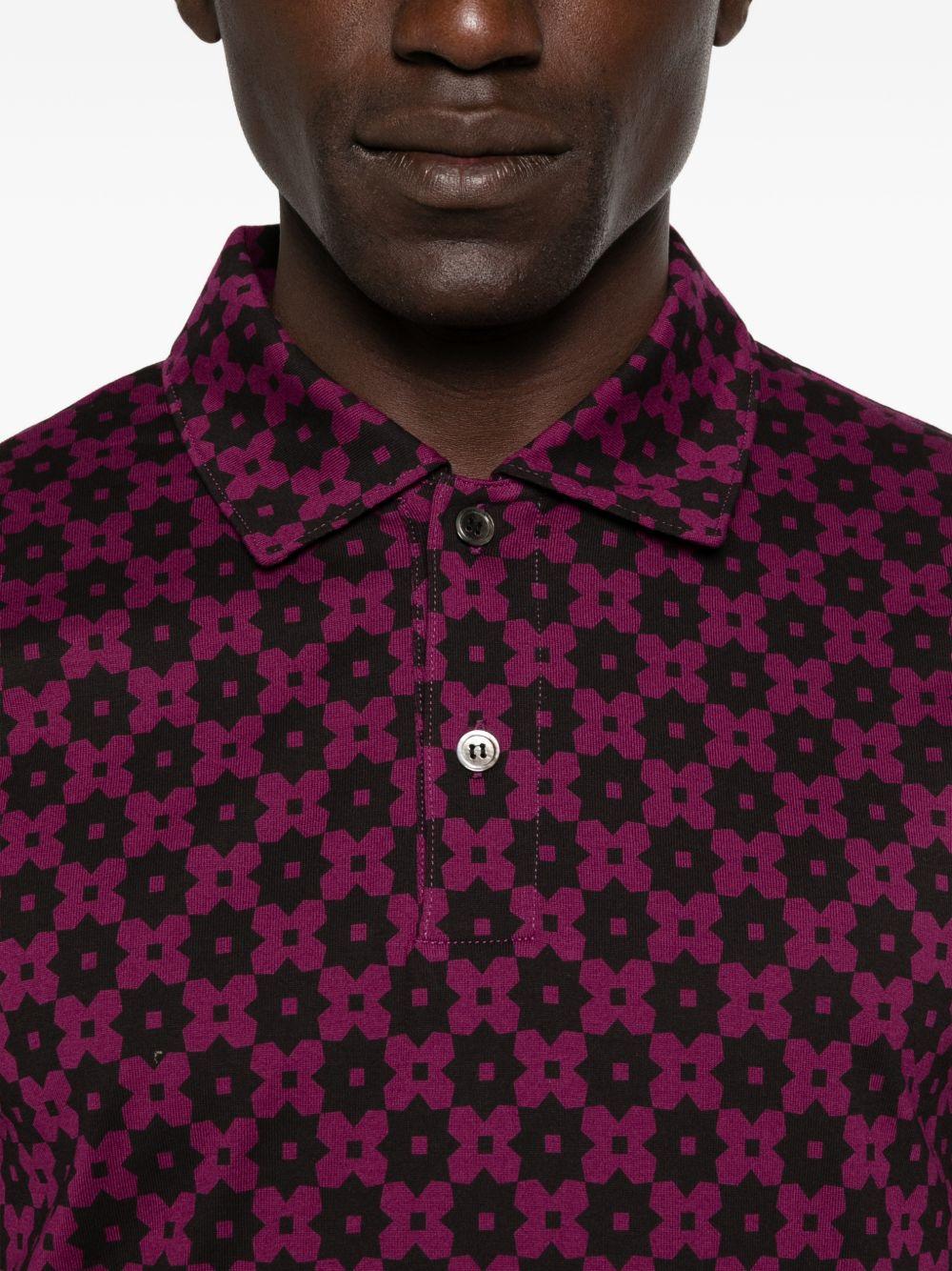 Polo con stampa geometrica in vola Comme des garcons homme plus - uomo 