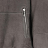 Giacca in pelle a collo alto in grigio Brunello cucinelli - uomo 