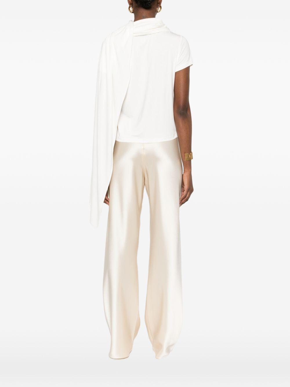 T-shirt con dettaglio a foulard in bianco Magda butrym - donna 