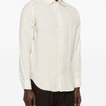 Camicia a righe in beige Eleventy - uomo 