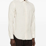 Camicia a righe in beige Eleventy - uomo 