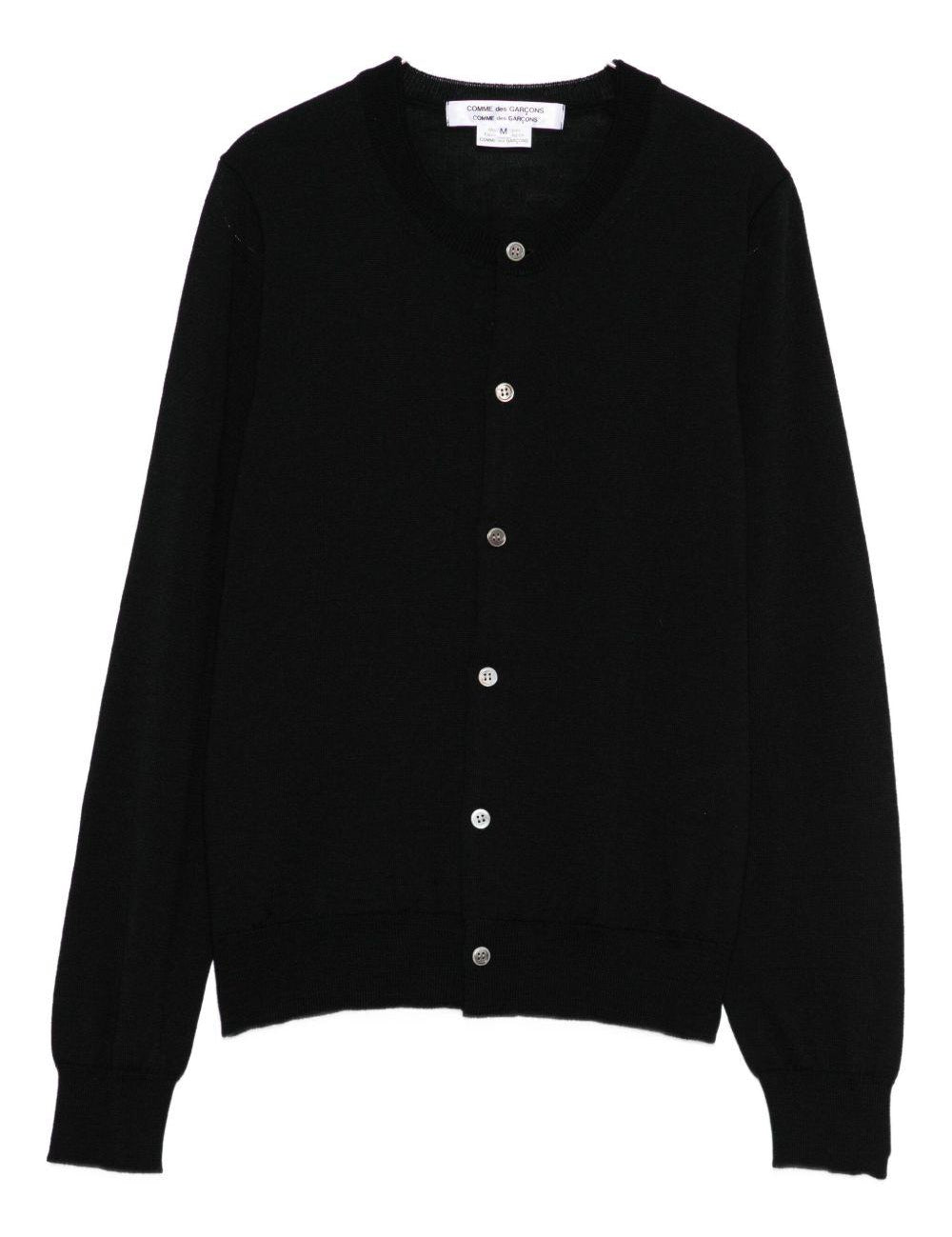 Cardigan a maniche lunghe in nero Comme des garcons comme des garcons - donna 
