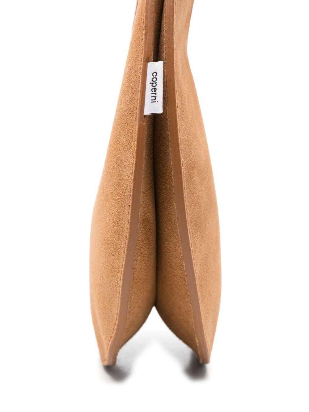 Borsa a spalla soft swipe in beige Coperni - donna 