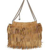 Borsa felming con frange in beige Tory burch - donna 